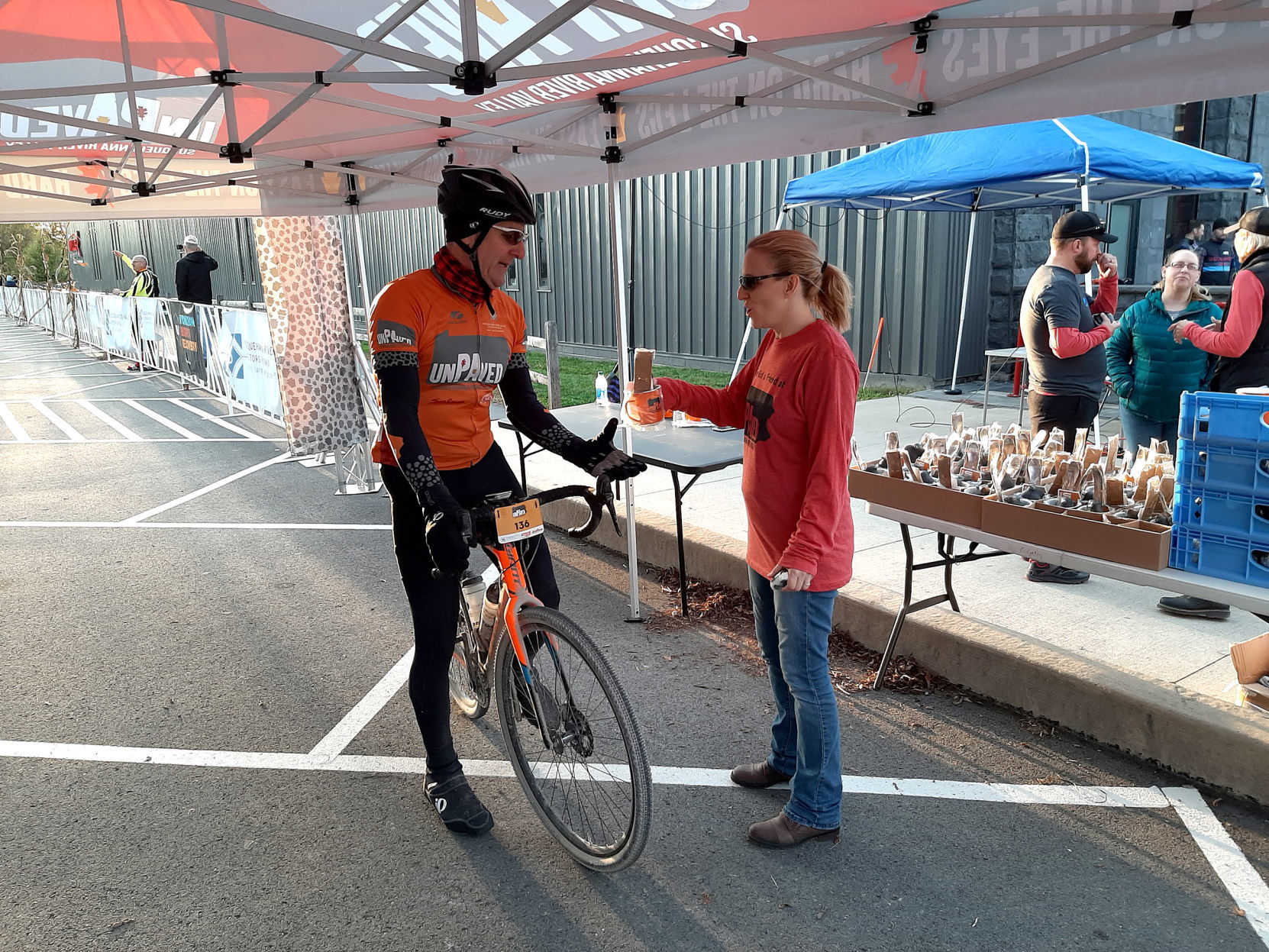 Cyclists enjoyed party after unPAved event